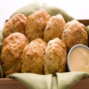Bacon, Chive & Cheddar Biscuits with Whipped Maple Butter_image