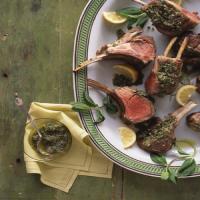 Rack of Lamb with Mint and Capers_image