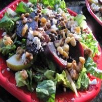 Roasted Beet, Pear and Feta Salad image