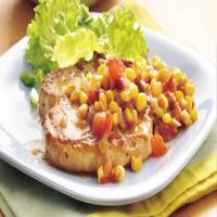 Pork Chops with Green Chile Corn image