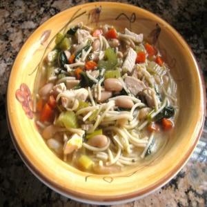 Chicken and Leek Noodle Soup_image