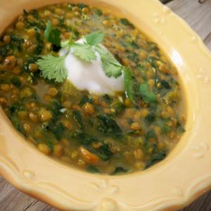 Curried Lentil and Spinach Soup image