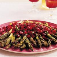 Beet and Cucumber Relish with Grilled Asparagus image