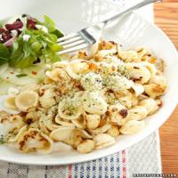 Orecchiette with Caramelized Cauliflower, Shallots, and Herbed Breadcrumbs_image