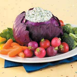 Spinach Dip in Red Cabbage Recipe_image