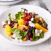 Roast squash & kale salad with orange dressing_image