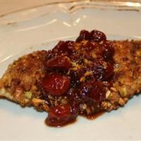 Pistachio Crusted Chicken Breasts with Sun-Dried Cherry and Orange Sauce_image