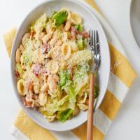White Beans with Cabbage, Pasta, and Prosciutto image
