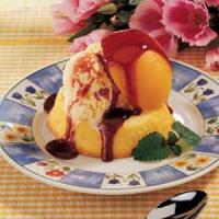 Easy Peach Melba Dessert image