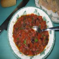 Sauteed Black Olives With Tomatoes_image