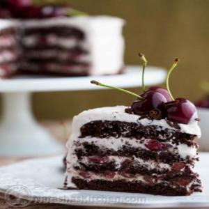 Drunken Cherry Chocolate Cake Recipe - (4.5/5) image