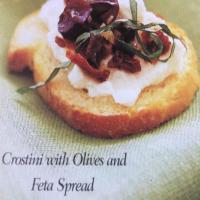 Crostini with Olives and Feta Spread_image