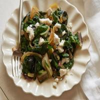 Wilted Greens with Ricotta Salata_image