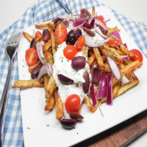 Air Fryer Loaded Greek Fries_image
