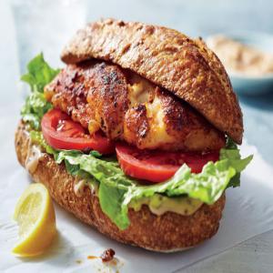 Blackened Grouper Sandwiches with Rémoulade Recipe - (4.2/5)_image