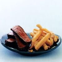 Spice-Rubbed Steak with Quick Garlic Fries image