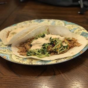 Slow Cooker Asian Chicken Tacos with Broccoli Slaw_image