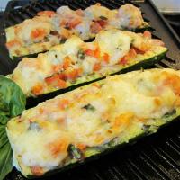 Nat's Shrimp and Veggie Stuffed Zucchini image