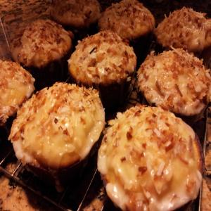 Coconut Pineapple Citrus Glazed Muffins_image