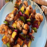 Spicy Pineapple-Glazed Shrimp Kebabs_image