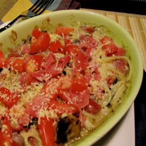 Prosciutto, Spinach, and Pasta Casserole image