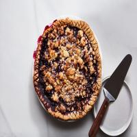 Wild Blueberry Pie With Almond Crumble Topping_image
