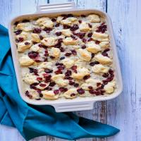 Sausage, Cranberry, and Biscuit Breakfast Bake image