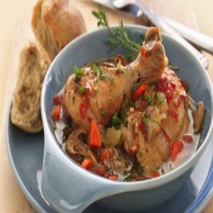 Braised Chicken with Wild Mushrooms and Thyme_image
