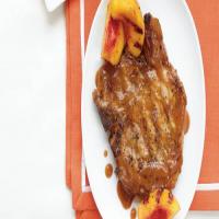 Grilled Peach Barbecue Pork Chops image