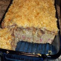 Best Rhubarb Cake Ever!! (With Coconut Topping) image