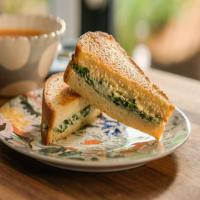 Spinach Ricotta Grilled Cheese image