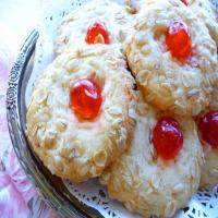 Glace Cherry Corn Flake Cookies image