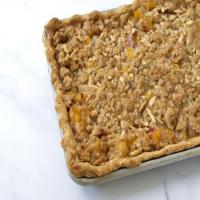 Peach Slab Pie with Almond Crumble image