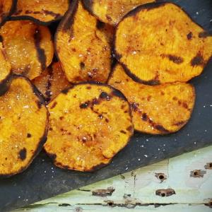 Grilled Spicy Sweet Potato Chips image