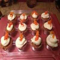 Carrot Cupcakes With Cardamom Frosting image