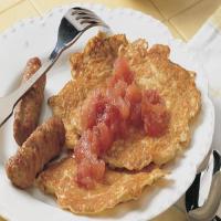 Potato Pancakes with Chunky Gingered Applesauce image