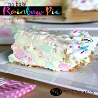 No-Bake Rainbow Pie Recipe - (4.1/5) image