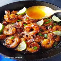 Honey Garlic Butter Shrimp Skillet Recipe_image