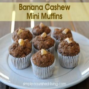 Banana Cashew Mini Muffins_image