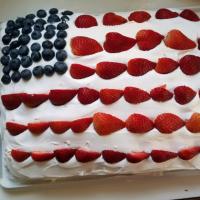 All-American Flag Cake image