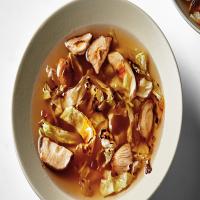 Chicken Soup with Charred Cabbage_image