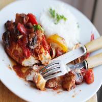 Honey-Balsamic Baked Chicken Breasts with Tomatoes, Mushrooms a_image