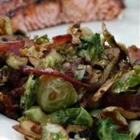 Shaved Brussels Sprouts with Bacon and Almonds image