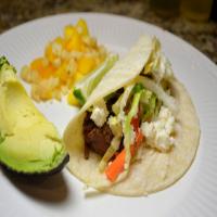 Shredded Beef Tacos (Carne Deshebrada) and Cabbage Carrot Slaw Recipe - (4.2/5) image