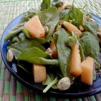 Cantaloupe Spinach Salad_image