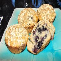 Lemon Blueberry Oatmeal Muffins image