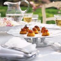 Miniature Crab Cakes with Tomato Ginger Jam image