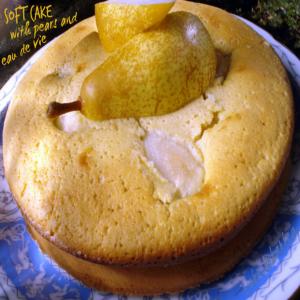 Soft Cake With Pears and Eau De Vie_image