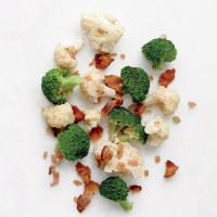 Broccoli and Cauliflower with Bacon Vinaigrette_image