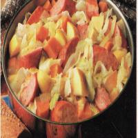 Smoked Sausage With Cabbage Sweet Potatoes And Apple Recipe - (4.5/5) image